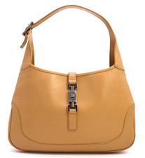 GUCCI Jackie 1961 Medium Bag Purse Beige Leather Classic 3306 Rare Authentic picture