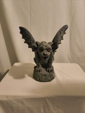 Vintage Stone Cement Gargoyle With Wings Mold #4005. Italy Churches Guardian.  picture