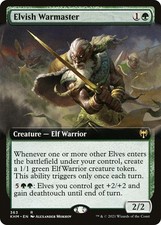 Elvish Warmaster (Extended Art) #363 (NM) Kaldheim (KHM) MTG picture