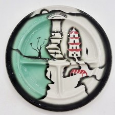 RARE TEPCO USA China CONFUCIUS Pattern Divided Dinner Plate 10½ in - Very Nice picture