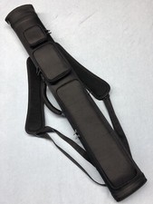 J&J  Black 3 Butt 4 Shaft 3x4 / 2x5 Duranylon Pool Cue Case With Backpack Straps picture