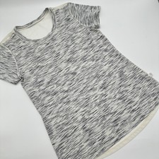 Lululemon Beat The Heat Short Sleeve Women Size 6 Tiger Space Dye Mesh Back picture
