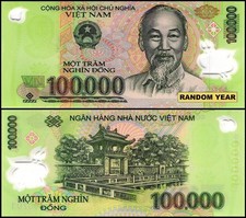 Vietnam 100,000 Dong VND Banknote, 2021, P-122n, UNC, Polymer USA SELLER  COA picture