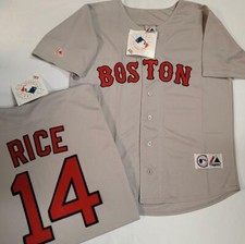 1827 Majestic Boston Red Sox JIM RICE Vintage Baseball JERSEY GRAY New picture