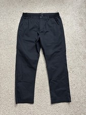 RVCA Pants Mens Medium (32x27) Black Curren Troussers Dawn Fit Nylon Quick Dry picture