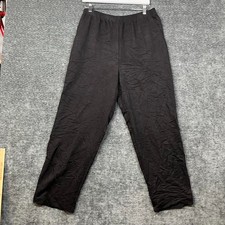 VTG Fundamental Things Pull On Pants Women Black Elastic Waist USA Made 16 - NWT picture