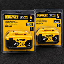 2PCS New Dewalt DCB206 20V Max XR 6.0Ah Lithium Ion Batteries Li-ion picture