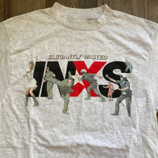 Reprint INXS Band Cotton Gift For Fan White S-2345XL Unisex Tee Shirt S2609 picture