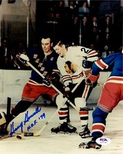 Harry Howell autographed signed inscribed 8x10 photo NHL New York Rangers PSA picture