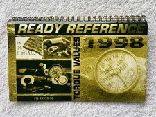 1998 Harley-Davidson Torque Value Ready Reference Book 99959-98 picture