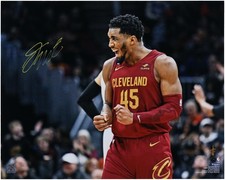 Donovan Mitchell Cleveland Cavaliers Signed 16x20 71-Point Celebration Photo picture