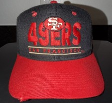 Vintage San Francisco 49ers Youngan Hat Black/Red Adjustable Snapback Cap picture