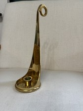Vintage PartyLite Hampton Single Brass Candle Holder Taper or Pillar picture