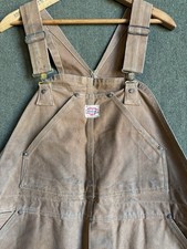 Vintage 40s Carhartt Overalls Heart Logo Union Tag Sanforized Workwear picture
