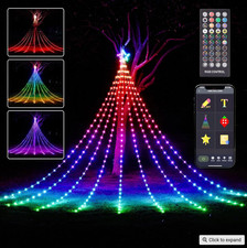11.8ft*9 Strip Smart LED Show Christmas Tree Outdoor Home Yard Decor Multicolor picture
