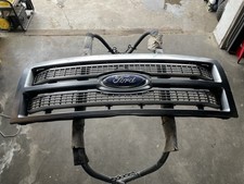 09-12 Ford F150 Platinum Satin Silver Front Upper Grill Trim Panel OEM Used picture