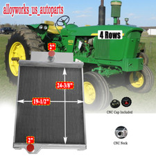 4 Core Aluminum Radiator For John Deere 4000 4020 Gas Diesel Tractor AR49454 USA picture