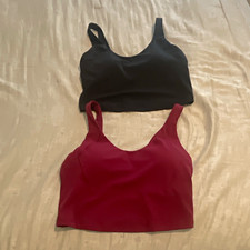 CALIA 2-Pack Inspire Women’s Sports Bra Tank M Solid Black & Burgundy Wireless picture