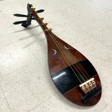Rare Japanese Satsuma Biwa 4-String Traditional Instrument – Silk Strings AS IS picture