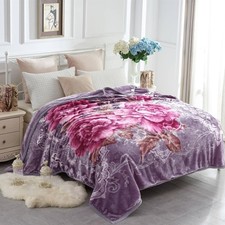 Soft Blanket Heavy Korean Mink Blanket, 5 LB Fleece Blanket - 2 Ply Rever picture
