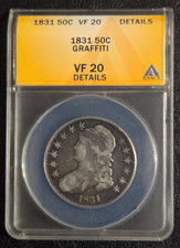 1831 CAPPED BUST HALF DOLLAR VF20 picture