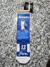 Genuine MLB MERCHANDISE Salvador Perez Kansas City Royals 13 Unisex M/L Socks picture