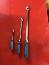 Snap-on Tools Pearl Blue Breaker Bar Set 3pc set, 1/4, 3/8, 1/2 drives picture