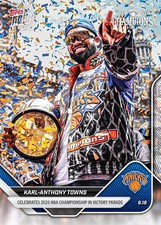 KARL-ANTHONY TOWNS 2025-26 NBA Topps NOW #OS02 Championship Parade picture
