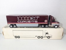 ERTL Chevy Corvette 1/64 Diecast Semi Truck & Trailer 40 Years /1000000th In Box picture