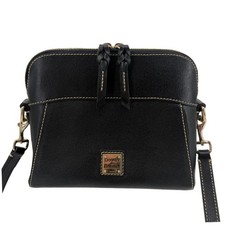 Dooney & Bourke Crossbody Bag Womens Small Black Saffiano Leather Dome Satchel picture