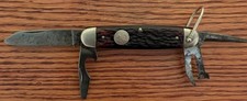Vtg. 1930's Multi-blade REMINGTON UMC Scout (4) Blade Pocket Knife # RS4233 NICE picture