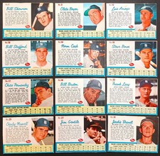 1962 Post Cereal Baseball - Choose Your Card - 10% Discount Available VG-EX+ picture