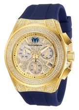 TechnoMarine Unisex TM-118108 Cruise Pave Gold 45mm Swiss Mvmt and 781 Stones picture