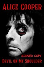 PRESALE Signed Alice Cooper Devil On My Shoulder US First Memoir Shock Rock picture