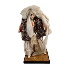 Dramatic 22 Japanese Kabuki Shakkyo Lion Doll Silk Brocade picture