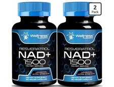 2 X WELLNESS LABSRX Liposomal NAD Supplement, 1500mg - USA Made, NAD Resveratrol picture