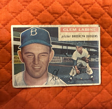 Topps 1956 Clem Labine Brooklyn Dodgers #295 Base Set Card picture