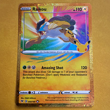 The Pokémon Company Raikou 050/185 Vivid Voltage Amazing Rare Holo English 110HP picture
