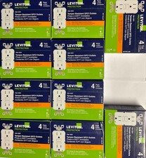 40PCS LEVITON GFTR1-4W  GFCI  15A TAMPER RESISTANT OUTLET WHITE NEW picture