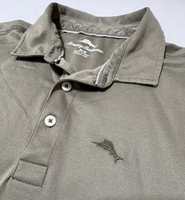 Tommy Bahama Polo Shirt Men’s Medium Bala Shark Marlin Cotton Blend EUC picture