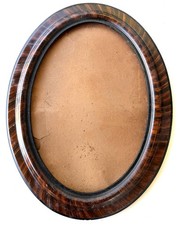 Antique tiger woodVictorian Oval frame 18 x 24“ glass not included picture