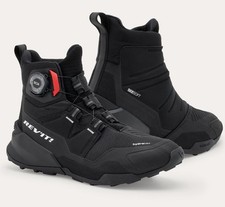 REV'IT UNDERCUT H2O WATERPROOF BLACK BLACK BUO CLOSURE MOTORCYCLE LEATHER SHOES SIZE 41 picture