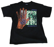 Vtg 80s Genesis Phil Collins Concert T-Shirt 1986 Invisible Touch Tour Sz Large picture