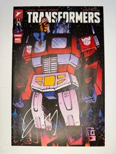Transformers #1 SDCC 2023 Skybound Ashcan Variant SIGNED Daniel Warren Johnson picture