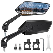 Pair Of Bike Mirrors, Bike Mirrors For Handlebars, 360-Degree Rotating Rear picture