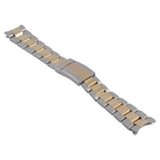 20MM 14K GOLD TWO TONE OYSTER WATCH BAND FOR ROLEX SUBMARINER 116613 116613LB FL picture