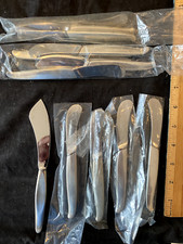 CONTOUR BY TOWLE STERLING SILVER SET OF 8 BUTTERS   AND 1 MASTER BUTTER 9 PCS. picture