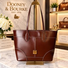 Dooney and Bourke Selloria Florentine Leather Tote Bag Brown picture