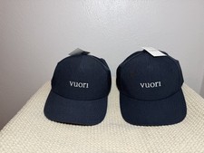NWT Vuori Hat V1 Water Tech OS Dark Heather Navy Blue Perforated Snapback V8254 picture