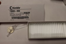 100x Kimble 73500-650 Disposable Culture Glass Tubes Borosilicate 6x50mm Small picture